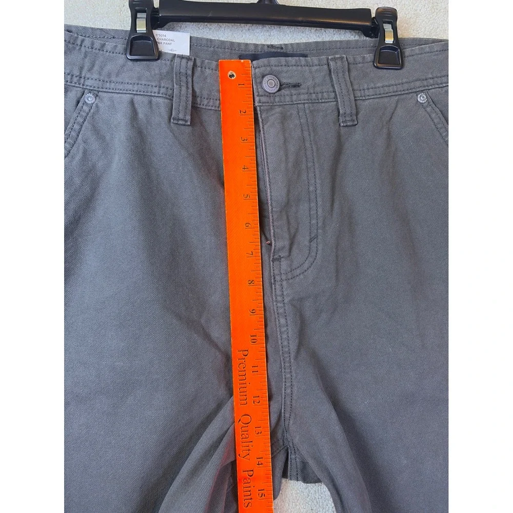 Aeropostale Carpenter Pant Mens Large Gray Cotton Canvas Utility Workwear NEW